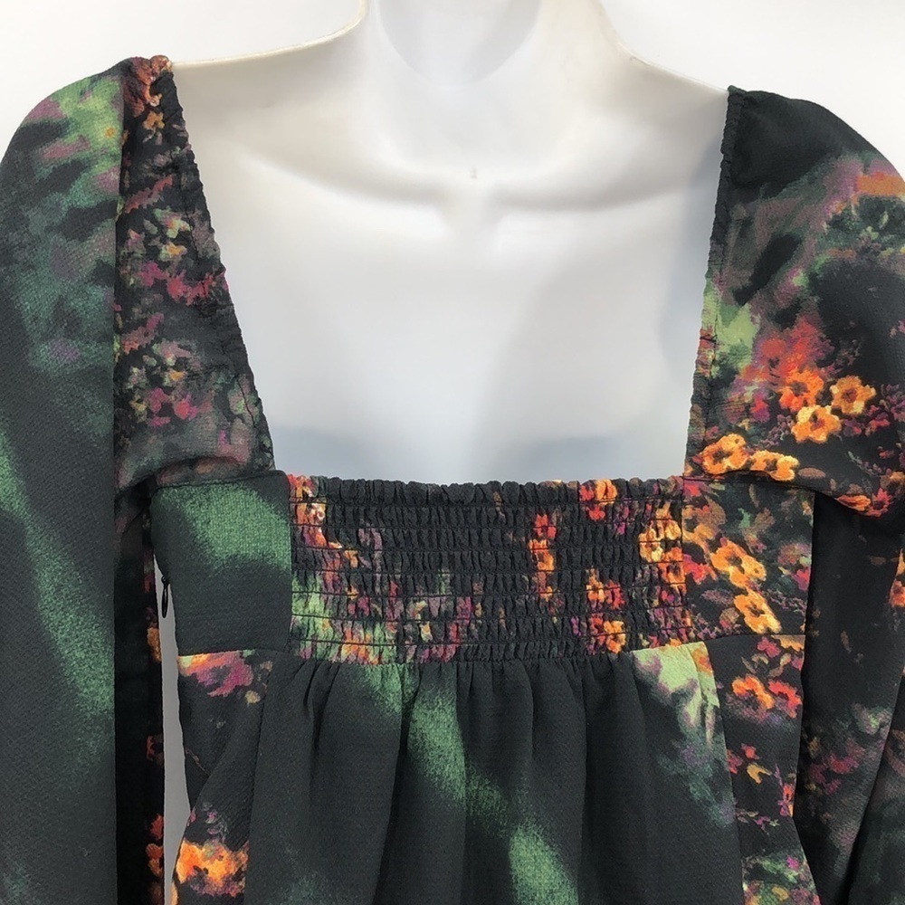 Urban Outfitters Puff Balloon Sleeve Dress Size XS Floral Print, Lined Regency - Picture 5 of 12